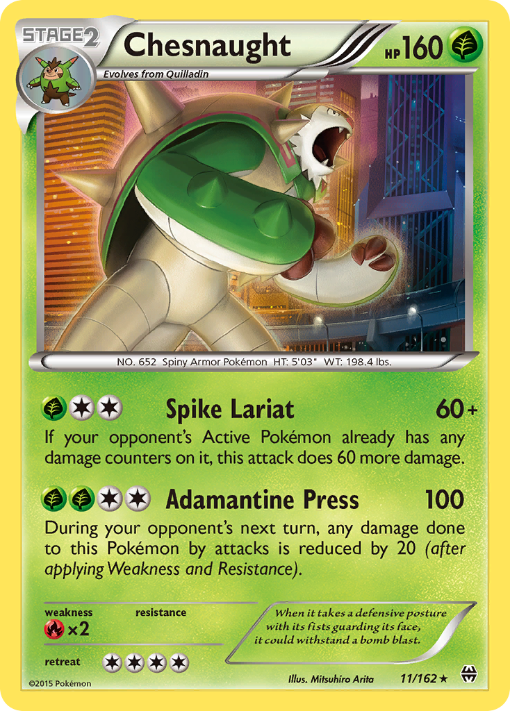BREAKthrough Holo Chesnaught #11/162